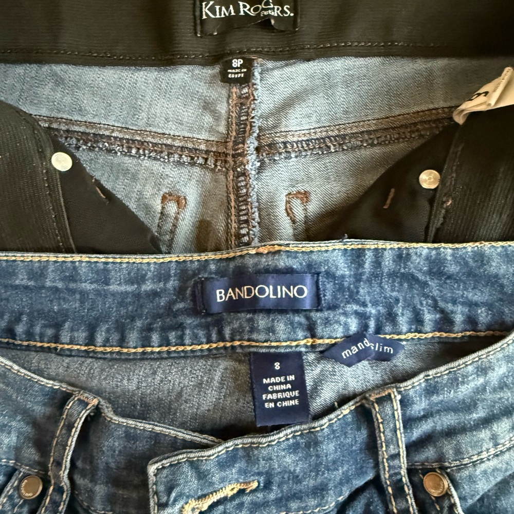 Bandolino Dark Blue woman’s Slim andJeans boot cut jean